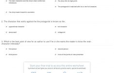 Quiz &amp; Worksheet - Types Of Literary Elements | Study | Free Printable Literary Elements Worksheets