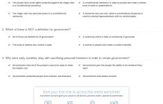 Quiz &amp; Worksheet - Types &amp; Purpose Of Government | Study | Types Of Government Worksheets Printable