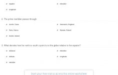 Quiz &amp; Worksheet - Understanding Latitude, Longitude &amp; Elevation | Latitude Longitude Printable Worksheets