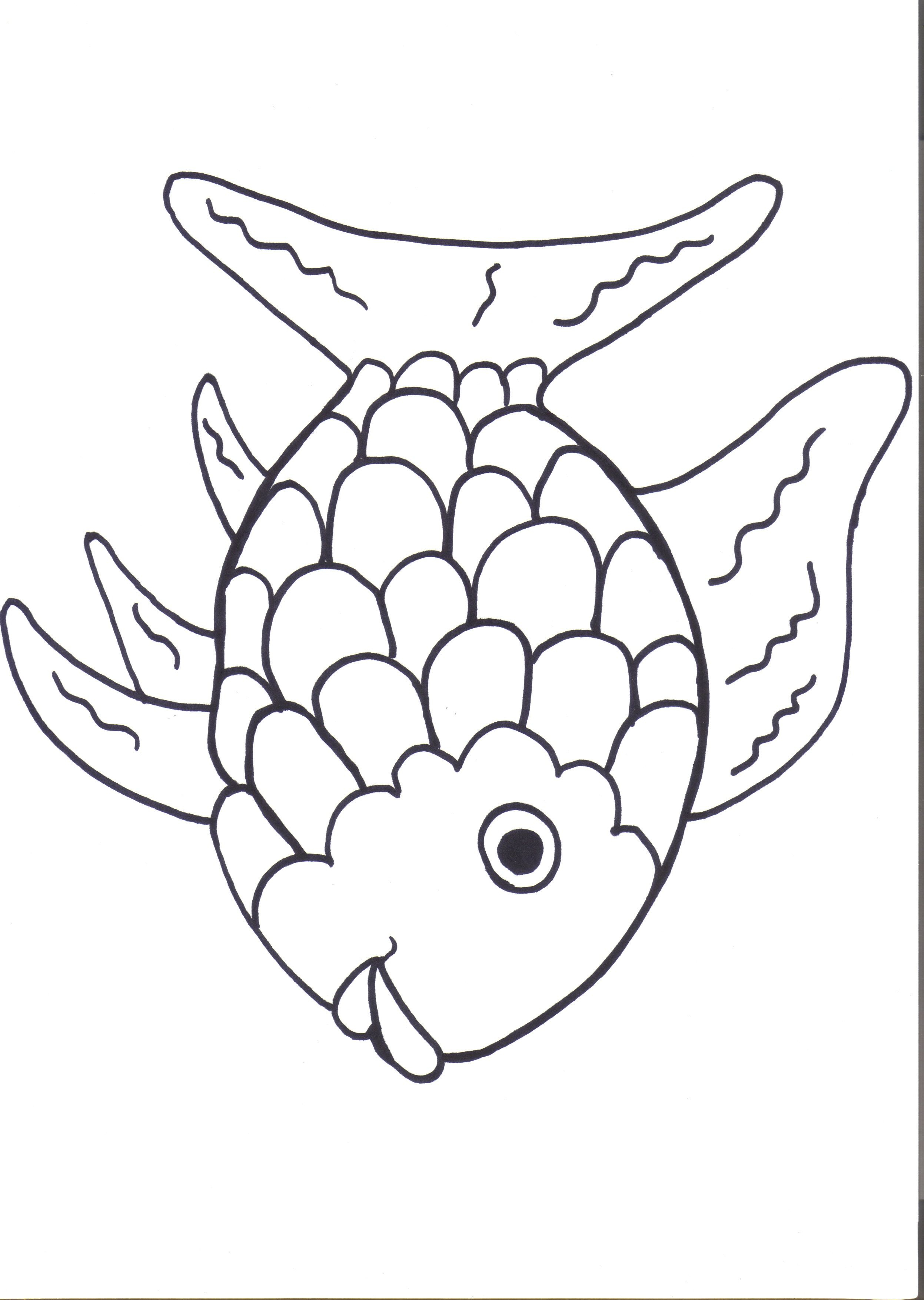 Rainbow Fish Super Coloring Arts And Crafts Fish Coloring Page