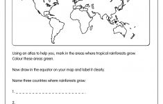 Rainforest Map Worksheet | Rain Forest Ideas | Rainforest Classroom | Rainforest Printable Worksheets