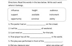 Reading Worksheets | Context Clues Worksheets | Grade 7 Vocabulary Worksheets Printable