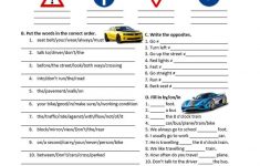 Road Safety, Traffic Signs And Directions Worksheet - Free Esl | Printable Worksheets For Drivers Education
