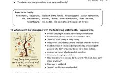 Roles In The Family: Idioms And Conversation Worksheet - Free Esl | Free Printable English Conversation Worksheets