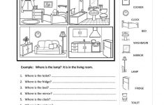 Rooms In The House Worksheet - Free Esl Printable Worksheets Made | Home Worksheets Printables