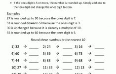 Rounding Worksheets To The Nearest 10 | Free Printable 4Th Grade Rounding Worksheets
