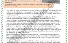 Ruby Bridges And Civil Rights Movement (Number 2) - Esl Worksheet | Ruby Bridges Printable Worksheets