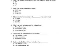 Sahara Desert Printable Student Worksheet Pdf 0001 | Geography | River Worksheets Printables