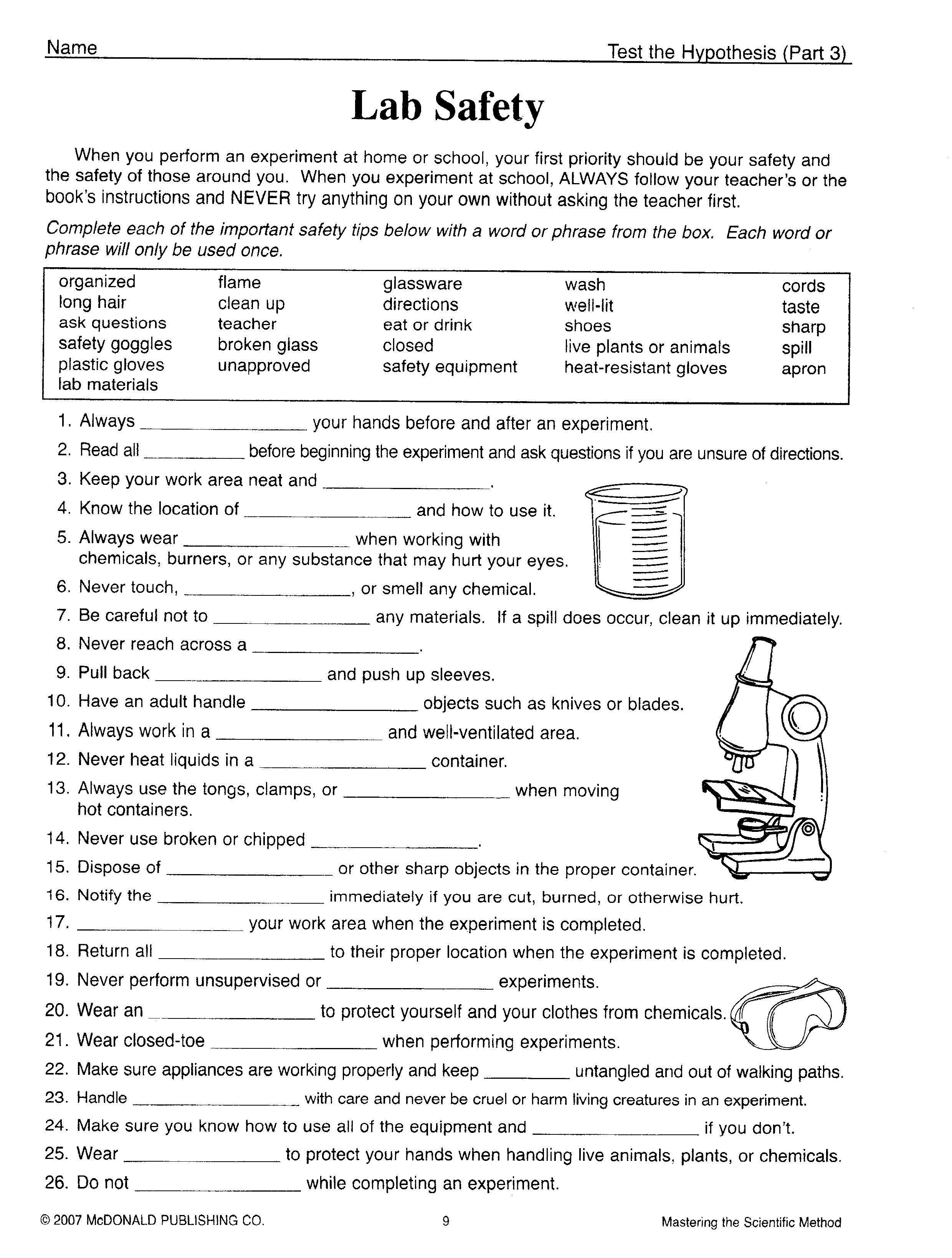 Science Tools Worksheet 4Th Grade Fresh Kids Science Worksheets Free | Science Worksheets For 4Th Grade Free Printable