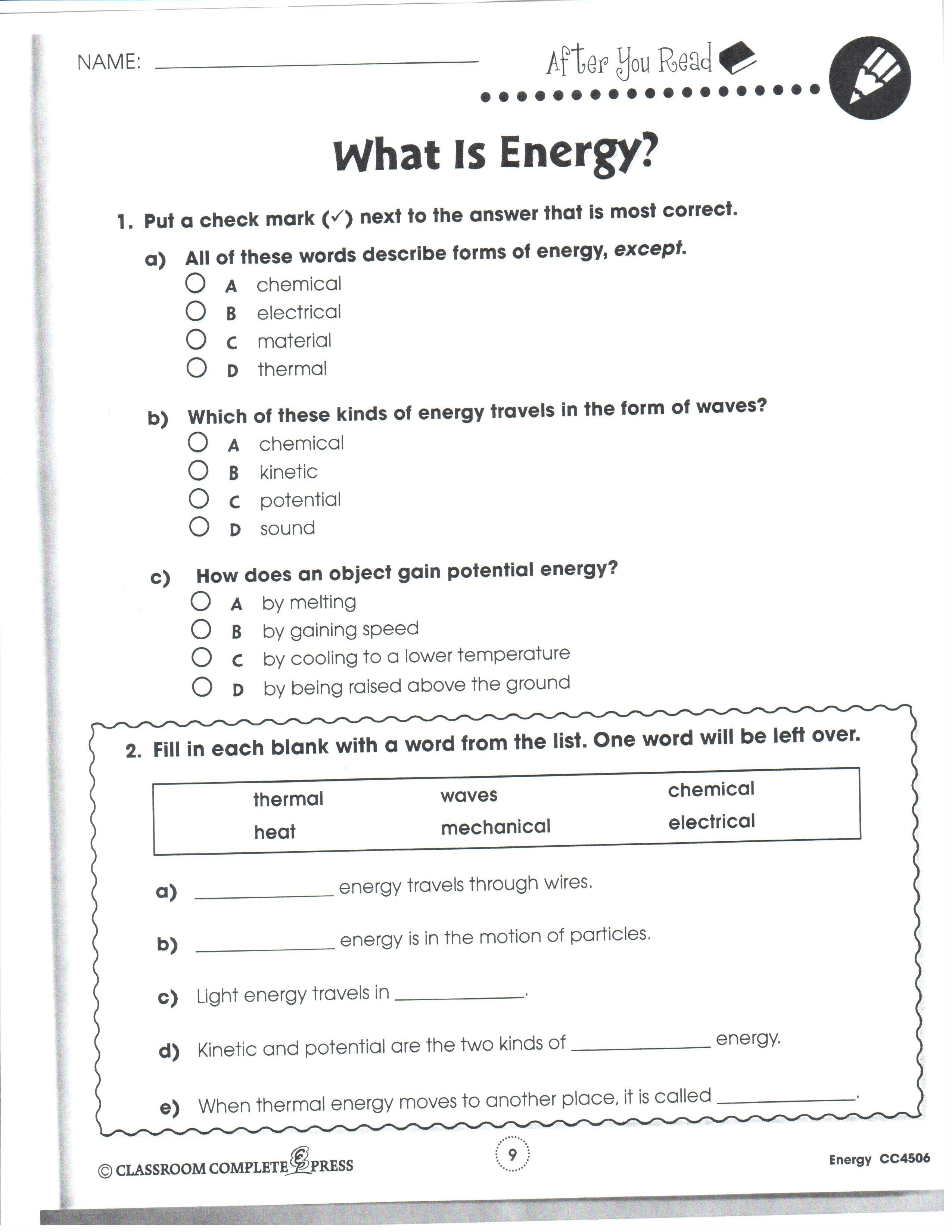 Science Worksheets 2Nd Grade - Siteraven | Printable Science Worksheets For 2Nd Grade