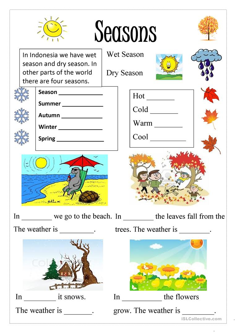 Free Printable Seasons Worksheets Lexia s Blog