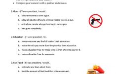 Second Conditional - If I Were President Worksheet - Free Esl | If I Were President Printable Worksheet