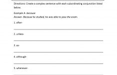 Sentences Worksheets | Complex Sentences Worksheets - Free Printable | Free Printable Esl Worksheets For High School