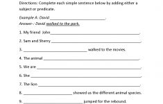 Sentences Worksheets | Simple Sentences Worksheets | 7Th Grade Writing Worksheets Printable
