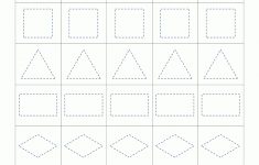 Shape Tracing Worksheets Kindergarten | Free Printable Tracing Worksheets For Preschoolers