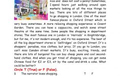 Shopping In London Worksheet - Free Esl Printable Worksheets Made | London Worksheets Printable