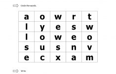 Sight Words Practice Word Search: You, Two, We, All, Am, Yes | A To | Free Printable Dolch Sight Words Worksheets