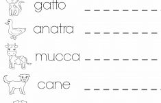 Simple Italian Lessons For Kids: Lezione 2 - Gli Animali | Italian Worksheets For Beginners Printable