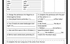 Simple Past- Exercises For Revision Worksheet - Free Esl Printable | Past Simple Printable Worksheets
