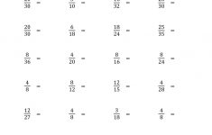 Simplify Proper Fractions To Lowest Terms (Easier Version) (A) Math | Free Printable Simplifying Fractions Worksheets