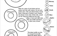 Solar System Mobile - Scholastic Printables | Crazy Things I Get | Free Printable Solar System Worksheets