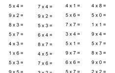 Space Theme - 4Th Grade Math Practice Sheets - Multiplication Facts | 4Th Grade Printable Multiplication Worksheets