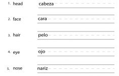 Spanish Worksheets For Kindergarten |  Worksheet 1 Best Quality | Free Printable Spanish Alphabet Worksheets