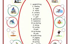 Sports (Label The Pictures) Worksheet - Free Esl Printable | Archery Printable Worksheets
