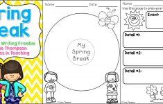 Spring Break Writing Freebie | Adventures In Teaching | Spring Break Printable Worksheets