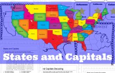 States And Capitals Printable Flash Cards And Worksheets - Only | Us States And Capitals Printable Worksheets