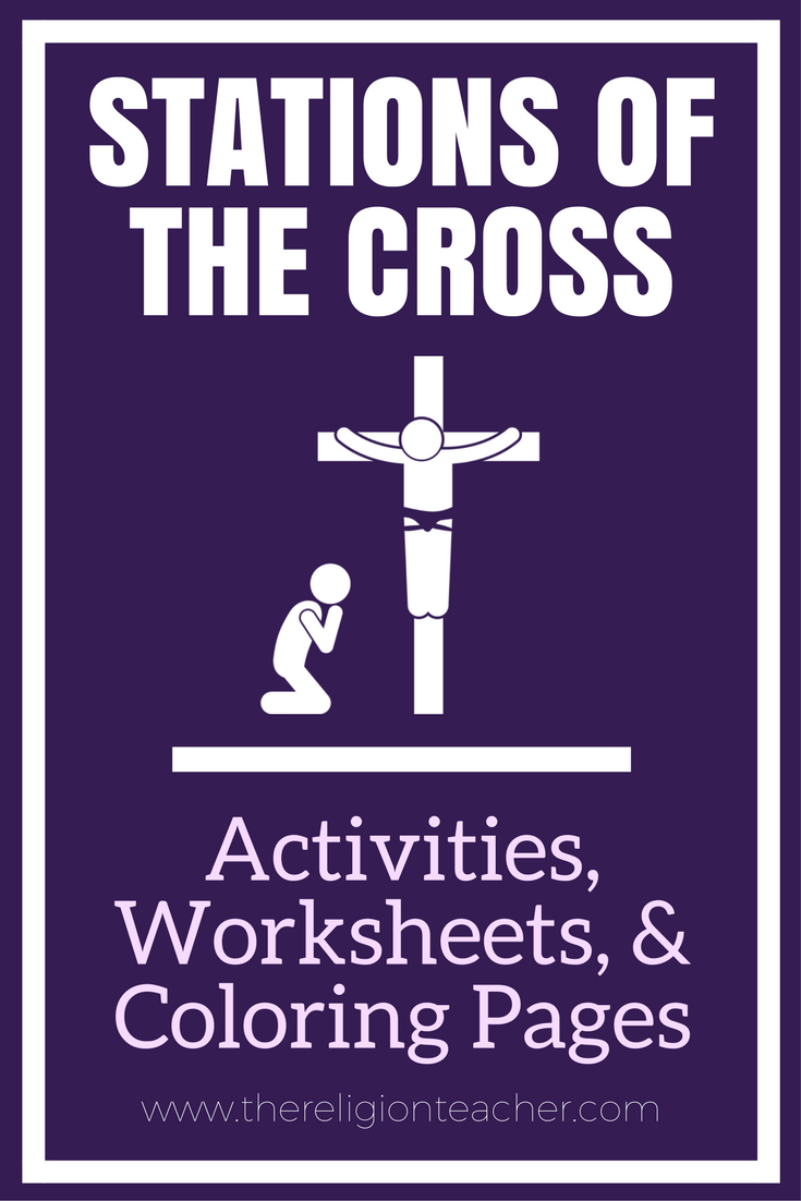 Stations Of The Cross Activities, Worksheets, And Printable Coloring | Stations Of The Cross Printable Worksheets