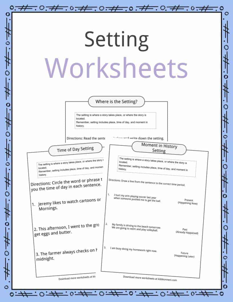 Story Setting Examples, Definition &amp;amp; Worksheets For Kids | Free Printable Literary Elements Worksheets