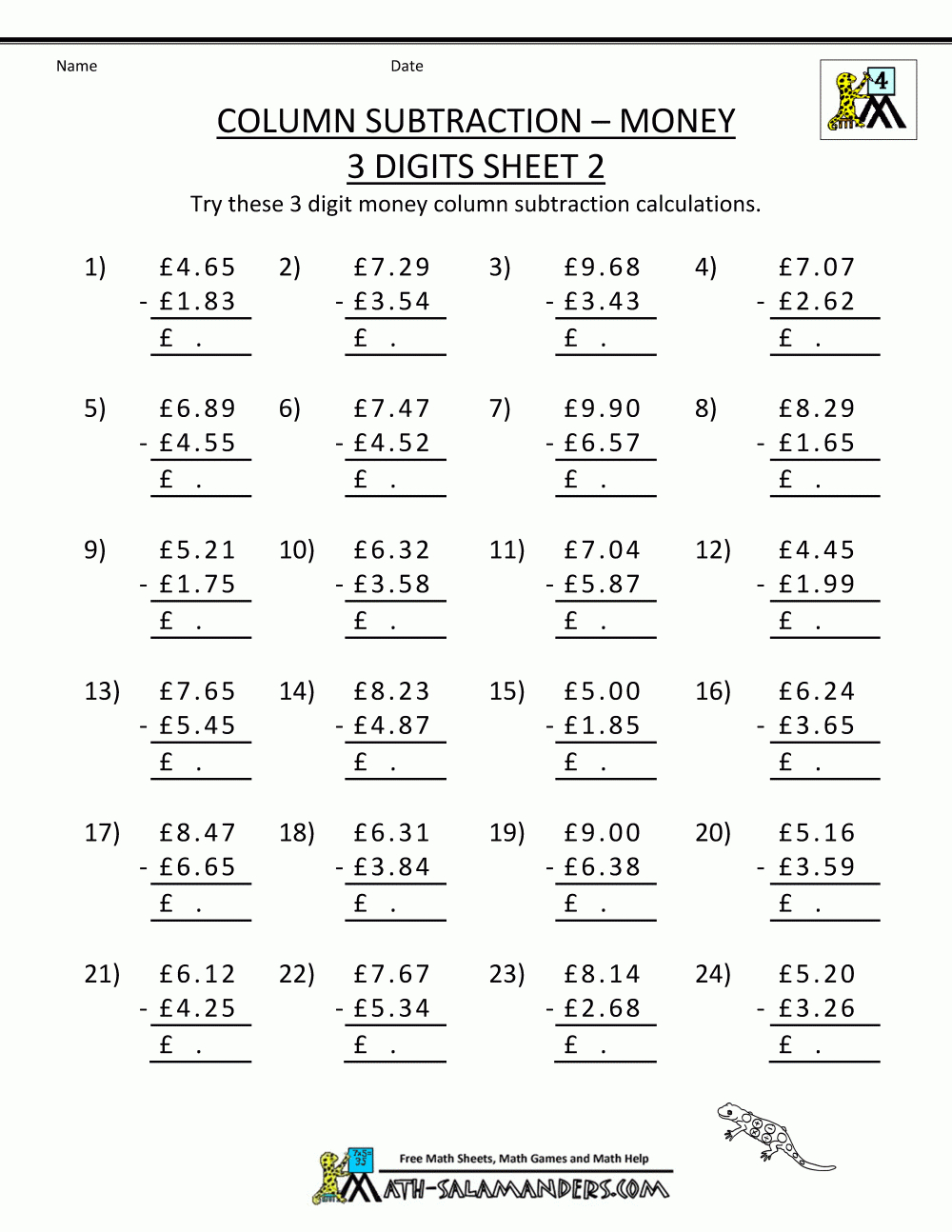 free maths printable worksheets uk