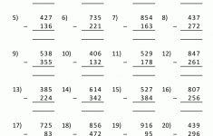 Subtraction With Regrouping Worksheets | Printable Subtraction Worksheets
