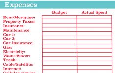 Take Control Of Your Personal Finances With This Free Printable For | Free Printable Monthly Bills Worksheet