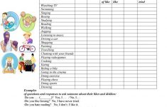 Talking About Likes And Dislikes Worksheet - Free Esl Printable | Likes And Dislikes Printable Worksheets