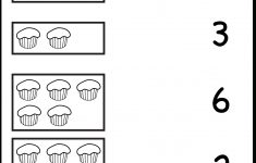 Tellen En Match_Cupcakes_Wfun_1 | -Printables- | Free Kindergarten | Counting Printable Worksheets For Kindergarten