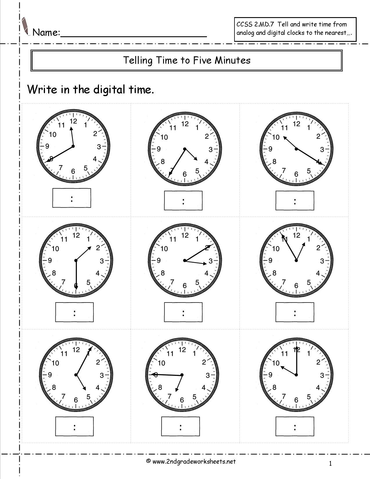 Telling Time Worksheets O clock And Half Past Printable Clock Worksheets First Grade Lexia