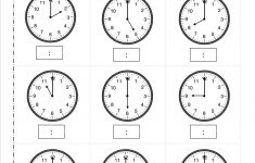 Telling Time Worksheets Half Hour | זמן | Clock Worksheets | Telling Time Printable Worksheets First Grade