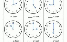 Telling Time Worksheets - O'clock And Half Past | Children Topics | Telling Time Printable Worksheets First Grade