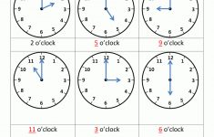 Telling Time Worksheets – O'clock And Half Past | Free Printable Telling Time Worksheets For 1St Grade