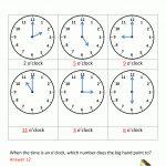 Telling Time Worksheets – O'clock And Half Past | Key Stage 1 Maths Printable Worksheets