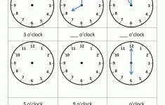 Telling Time Worksheets - O'clock And Half Past | Learn To Tell The Time Printable Worksheets