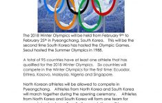 The 2018 Winter Olympics Worksheet - Free Esl Printable Worksheets | Olympic Printable Worksheets