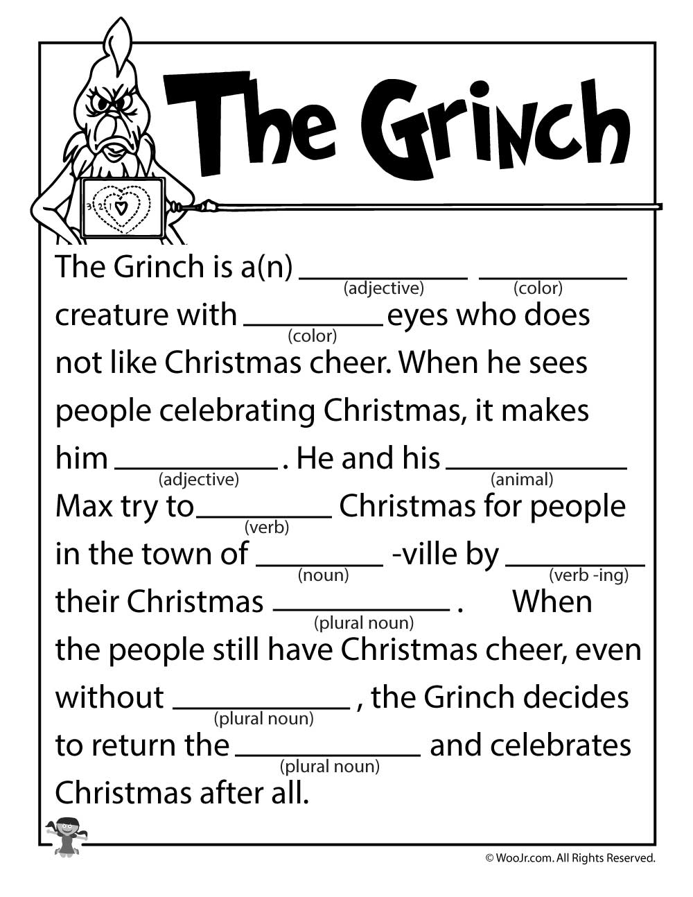 Free Printable Grinch Worksheets Lexia's Blog
