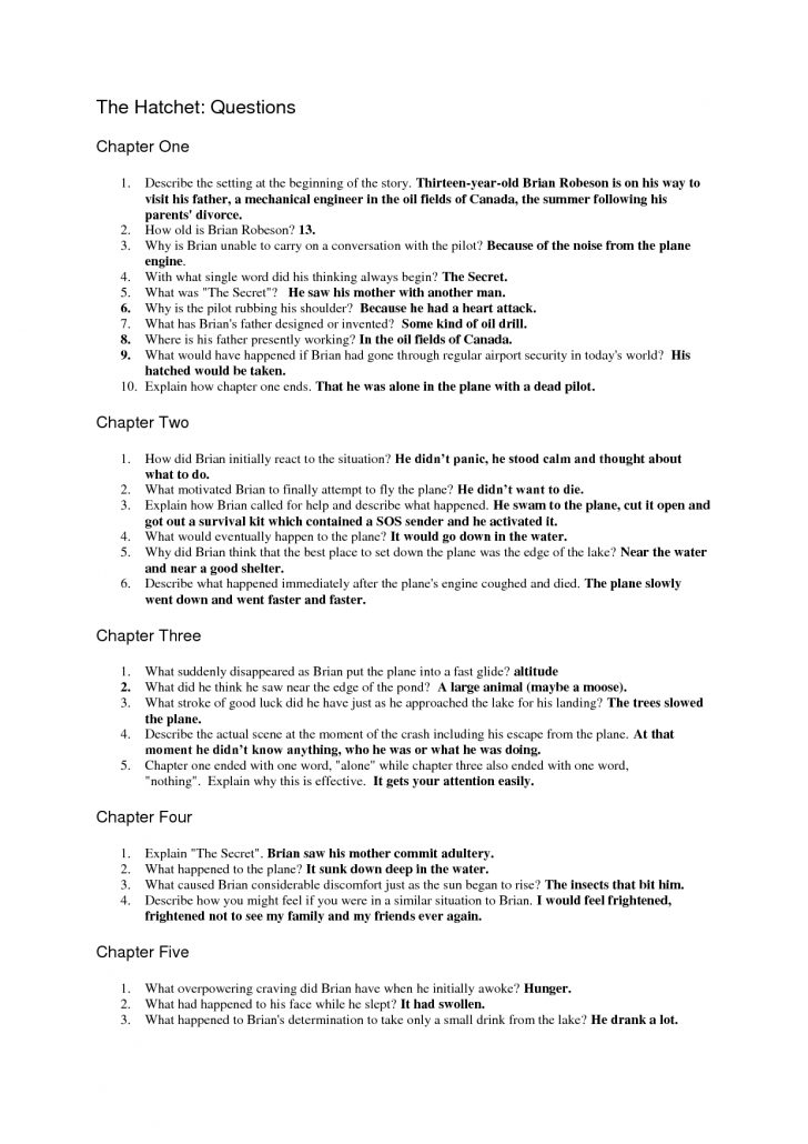 the-hatchet-question-sheet-answers-questions-essay-questions-hatchet-worksheets
