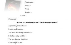 The Hunger Games (Movie Worksheet) Worksheet - Free Esl Printable | Hunger Games Free Printable Worksheets