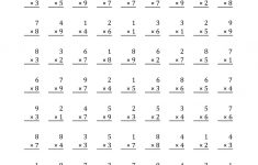 The Multiplication Facts To 81 (A) Math Worksheet From The - Free | Free Printable Math Worksheets Multiplication Facts
