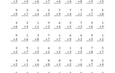 The Multiplication Facts To 81 (F) Math Worksheet | Kids | Basic Facts Worksheets Printable