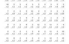 The Multiplying 1 To 122 (A) Math Worksheet From The | Basic Multiplication Printable Worksheets